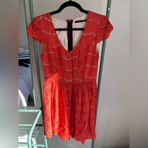 Kensie Red Lace Dress